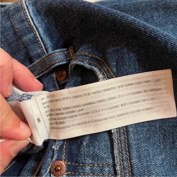 Abercrombie & Fitch Ultra High Rise 90s Slim Straight Jeans Dark Wash - Picture 11 of 12